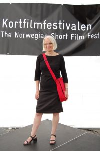 Torunn Nyen på Kortfilmfestivalen i Grimstad - foto Grimstad Adressetidende